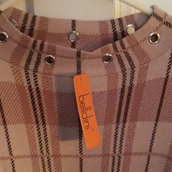 Belldini XL Rose Plaid Dress Shirt - Picture 3 of 4